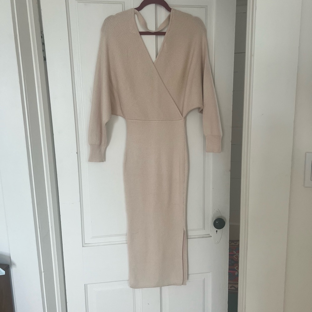 Petal and Pup Cream Dress